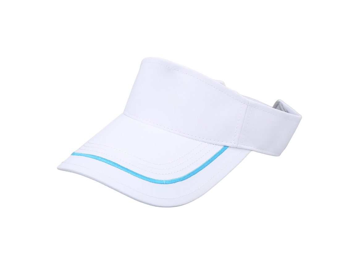 Gorra de visera de sol, sin tapa, ajustable, protección solar, blanca, S/MARCA