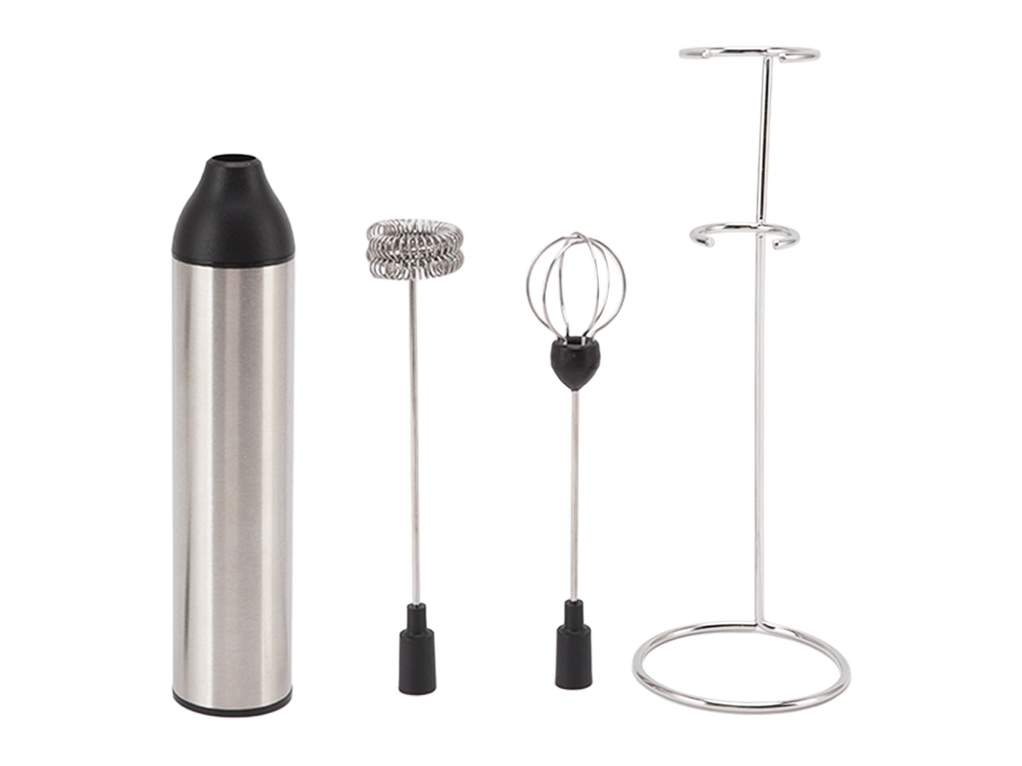 Batedor Elétrico de Leite LAXISCREED Leve Aço Inox Abs 2 Cabeças