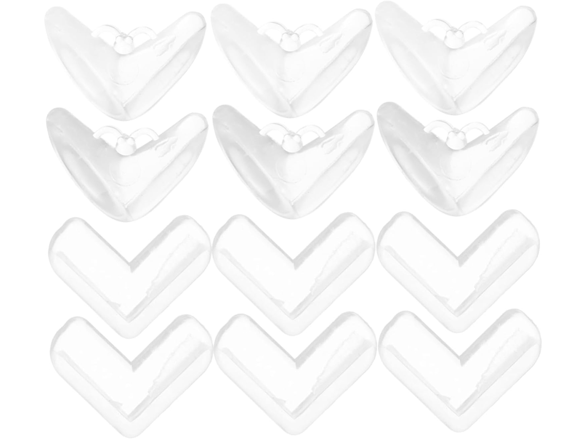 Magiclulu 20-protetores De Canto Mesa Em Silicone Transparente Proteção Infantil Para Instalação Bordas Móveis, Mesas E