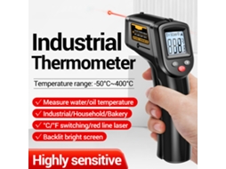 Yuru termômetro Infravermelho Sem Contato Aneng Th201 50℃~400℃ Digital Laser para Cozinha Industrial Automotivo