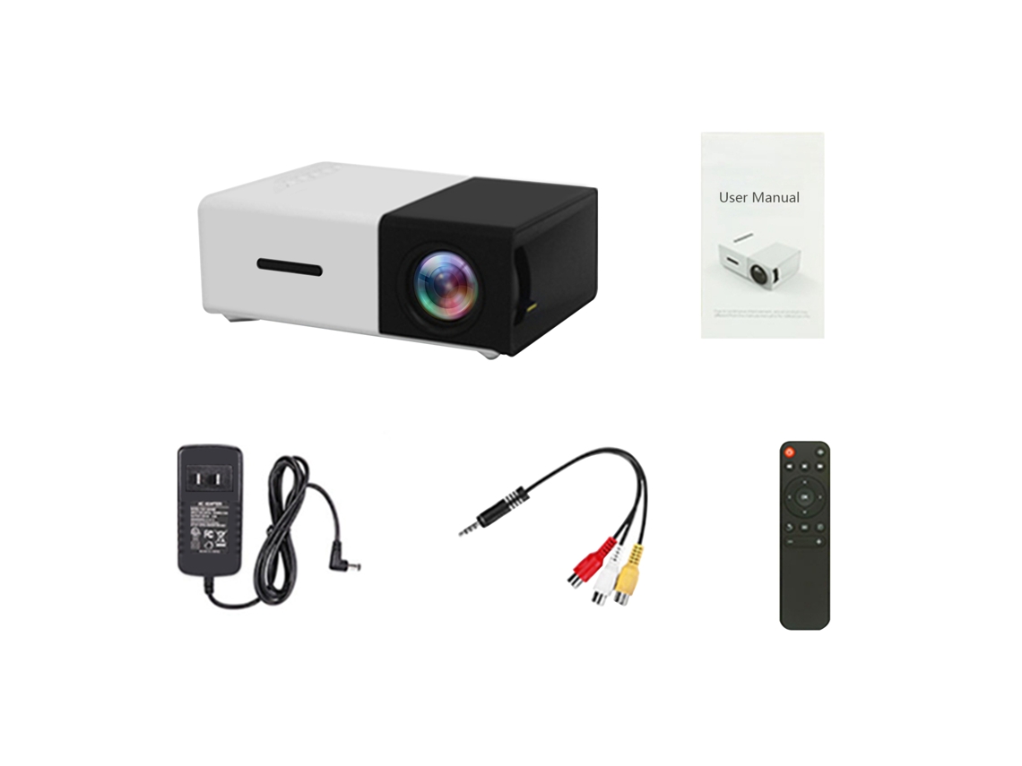 Mini Projetor Led Yg300 Com Suporte Para 1080p Brilvibera