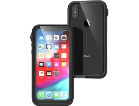 Capa Impermeável Para iPhone Xs Preto
