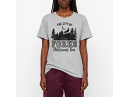 Rockinstone Twilight Movie The City Of Forks Gray Adult T-shirt Size:xxxl