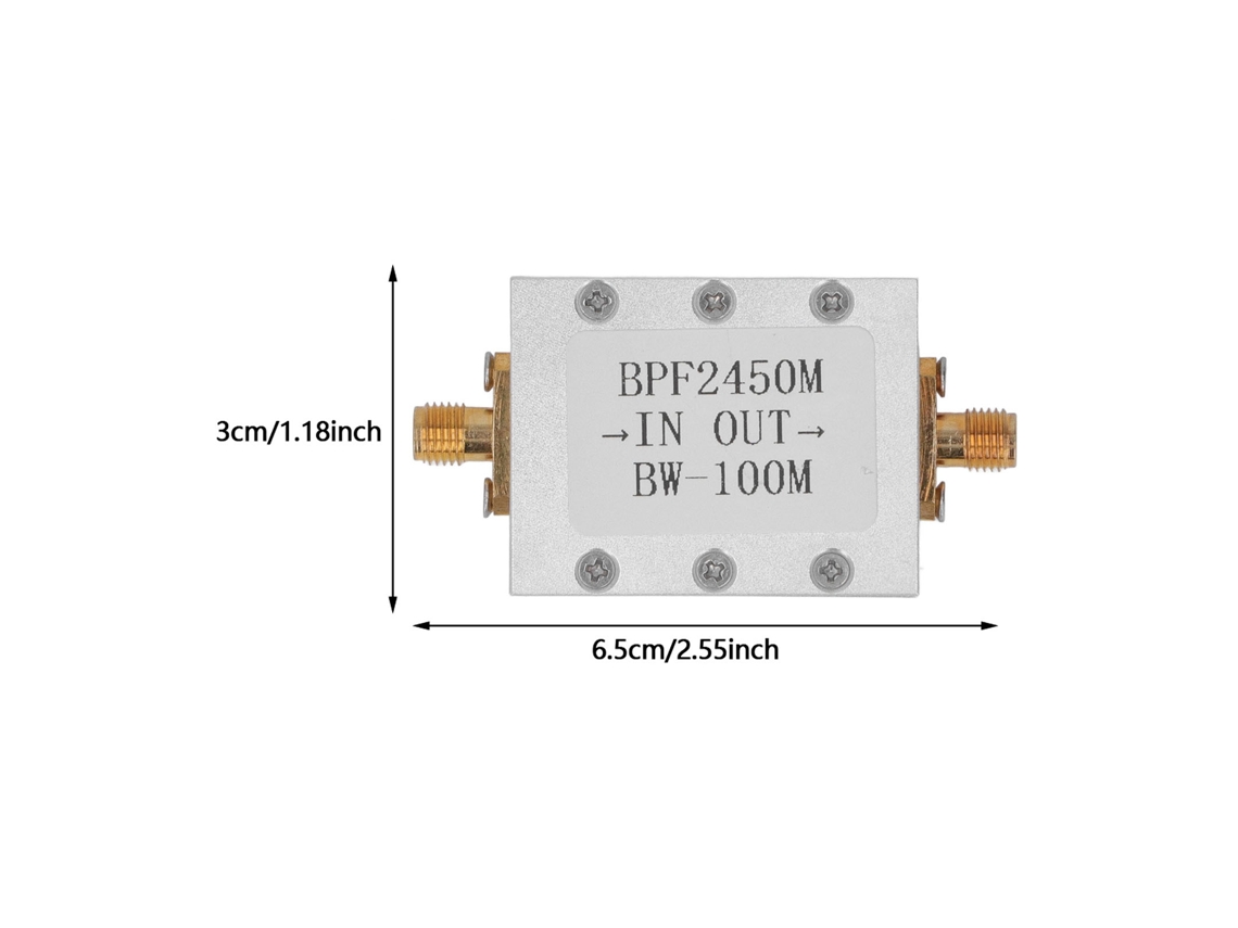 Filtro Passa-faixa Laxiscreed 2.4g 2450mhz De Baixa Perda Com Interface Sma