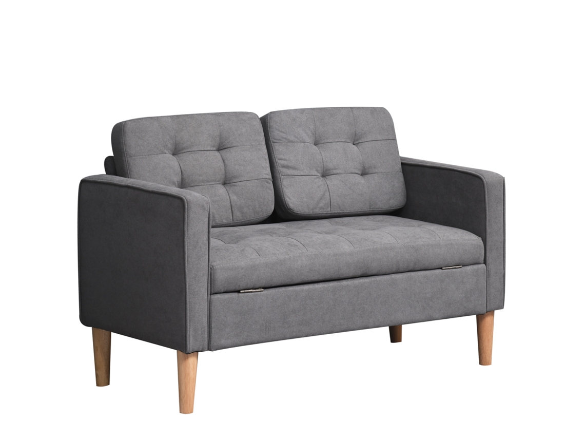Cadeira de balanço de madeira e aço,quarto ou sala,71x98x101 cm,cinza escuro PENGJIANG SHOP