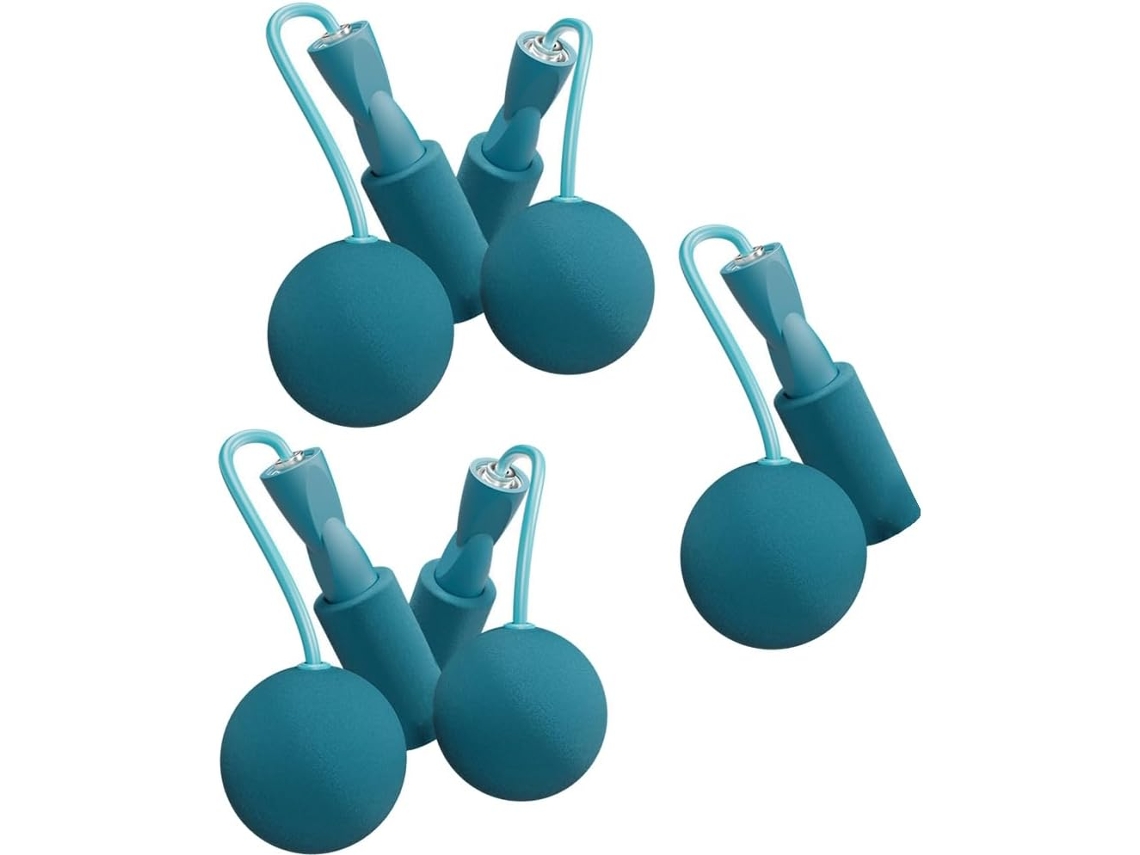 Corda de fitness com bola de peso azul SFUSHOS