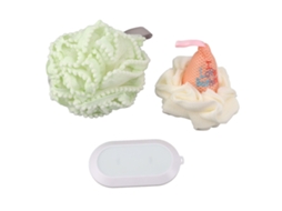 Esponja De Baño Y Ducha, Eliminador De Pelo Y Cepillo Exfoliante