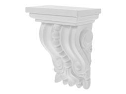 Aplique Decorativo Em Pu Esculpido Para Decoração De Parede Elegante.