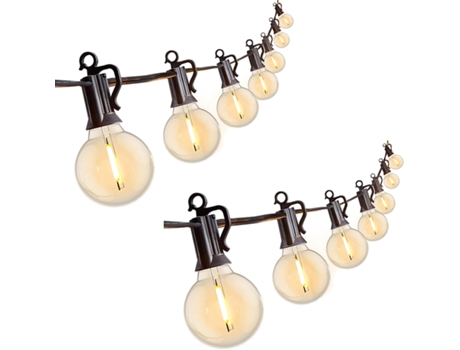 Iluminação De Jardim Com Luzes Led 2 Conjuntos De 25 Lâmpadas Yardbulbs Mormark (branco)
