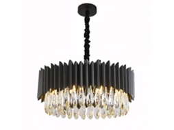 Candeeiro Suspenso Rea App1657-8cp Black