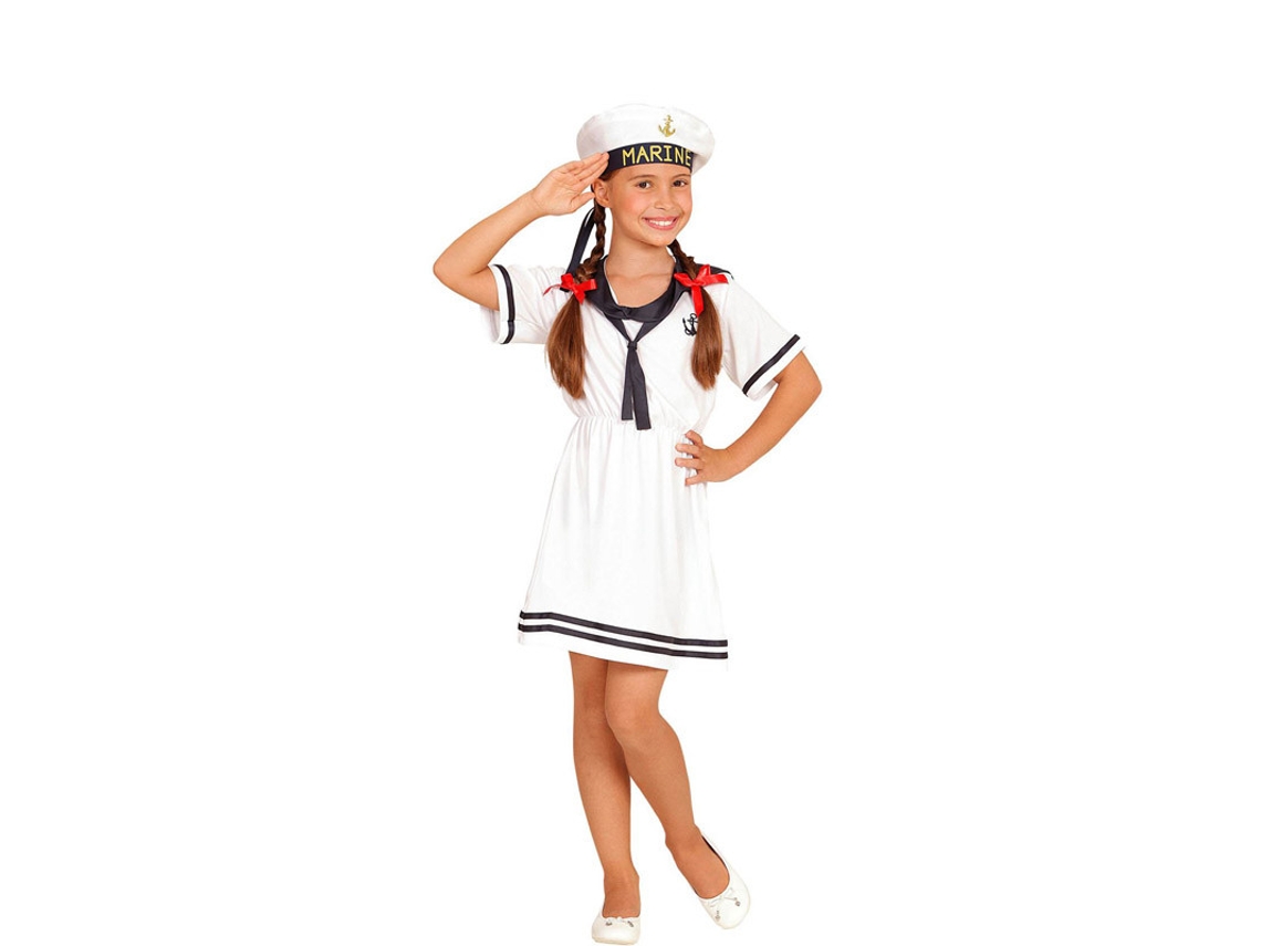 Fato de Menina WIDMANN Marinheira Branca em Vestido (Tam.: 2 a 3 anos)