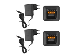 Carregador de Bateria para Rádio Walkie Talkie EOOCOO, com indicador LED e carregamento rápido