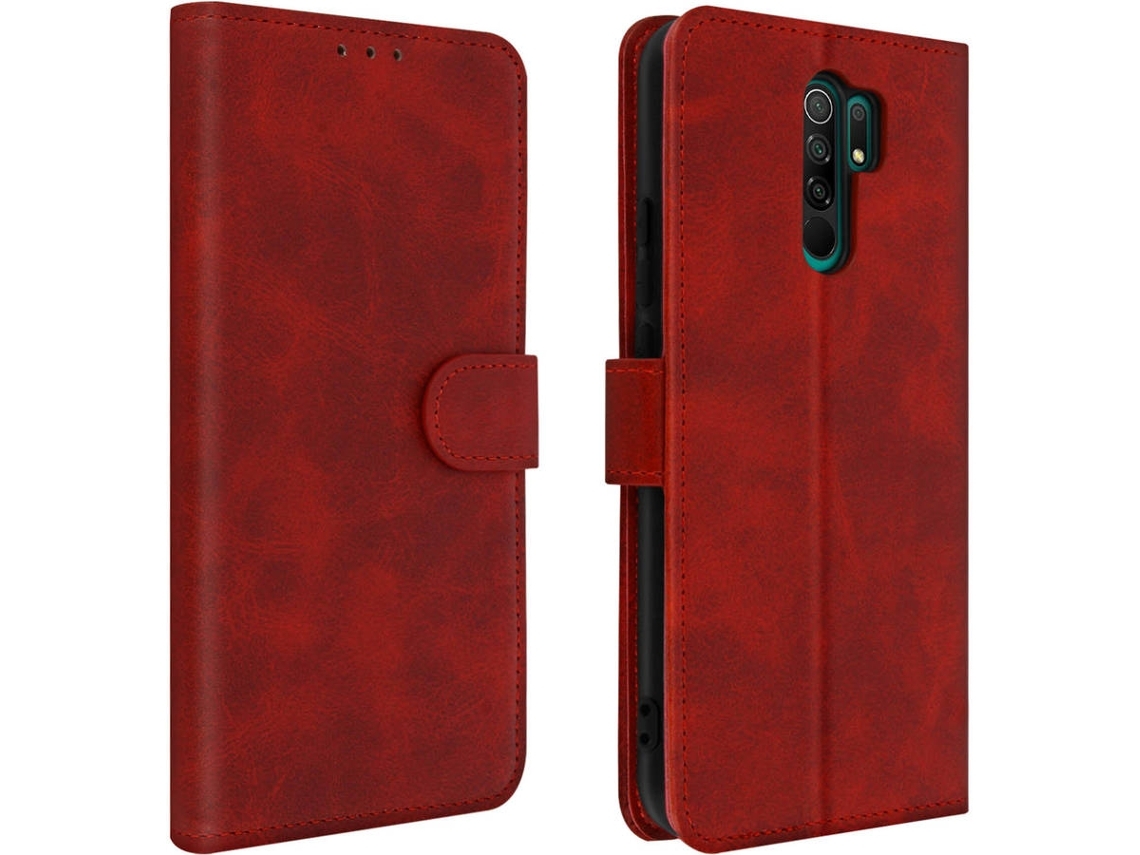 Capa Xiaomi Redmi 9 Folio-book-rd-red9 Vermelho