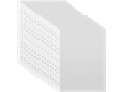 Conjunto Gadpiparty com 100 Sacos Transparentes Impermeáveis ​​para Documentos, Pastas Organizadoras e Porta-Documentos.