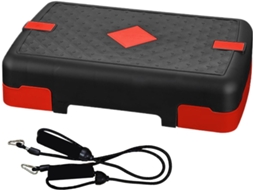 Step De Fitness, Plataforma De Treino Portátil Com Bandas De Resistência.