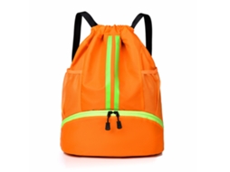 Mochila (laranja), Bolsa de basquete com compartimentos para itens secos e molhados, Bolsa para guardar equipamentos de tênis.