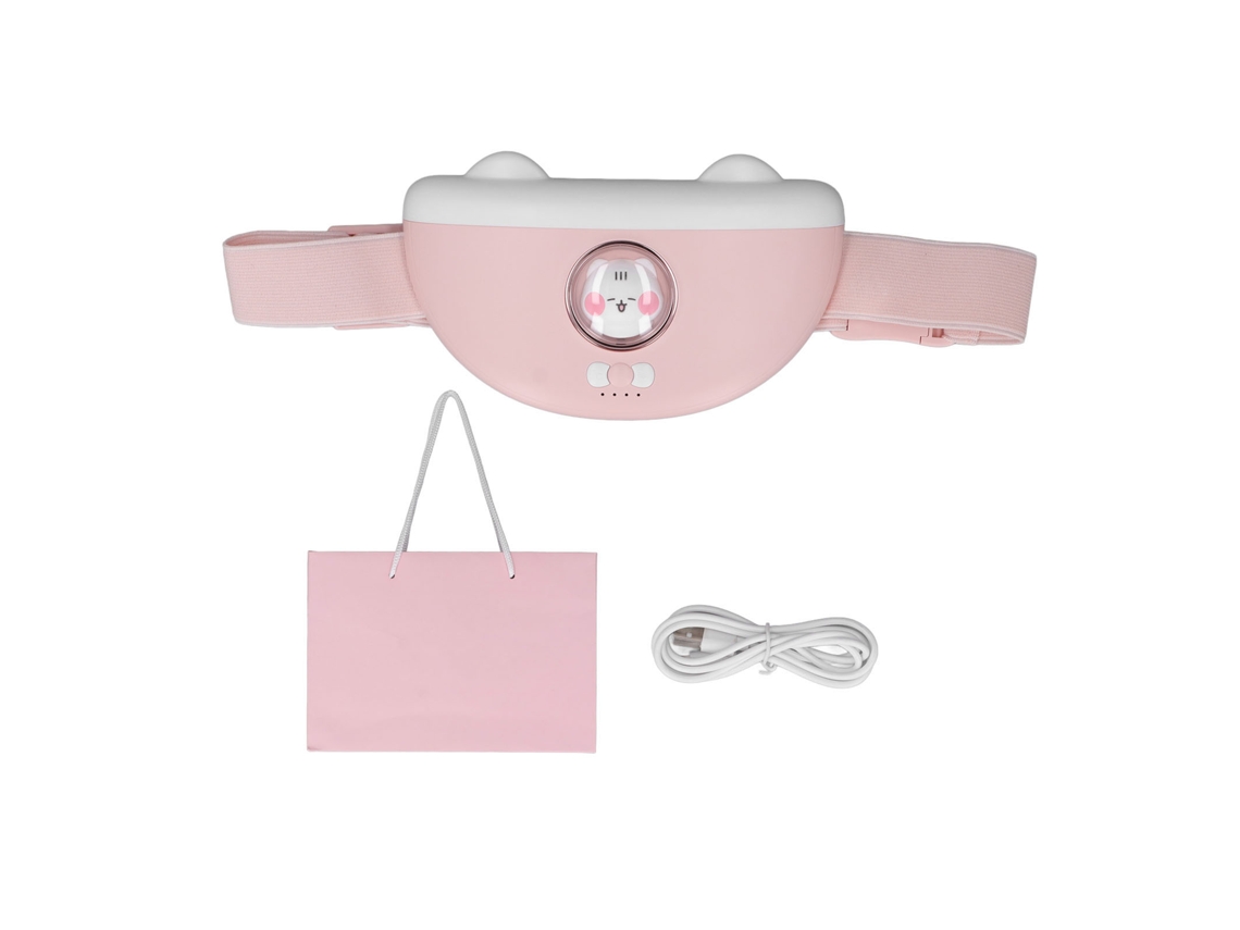 Belt de Aquecimento com Massagem para Barriga Rosa