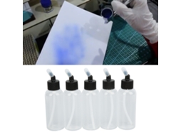 10 Peças Garrafa De Óleo Capilar 60ml Anti-vazamento Resistente A Altas Temperaturas Garrafa De Plástico Transparente Com Funil