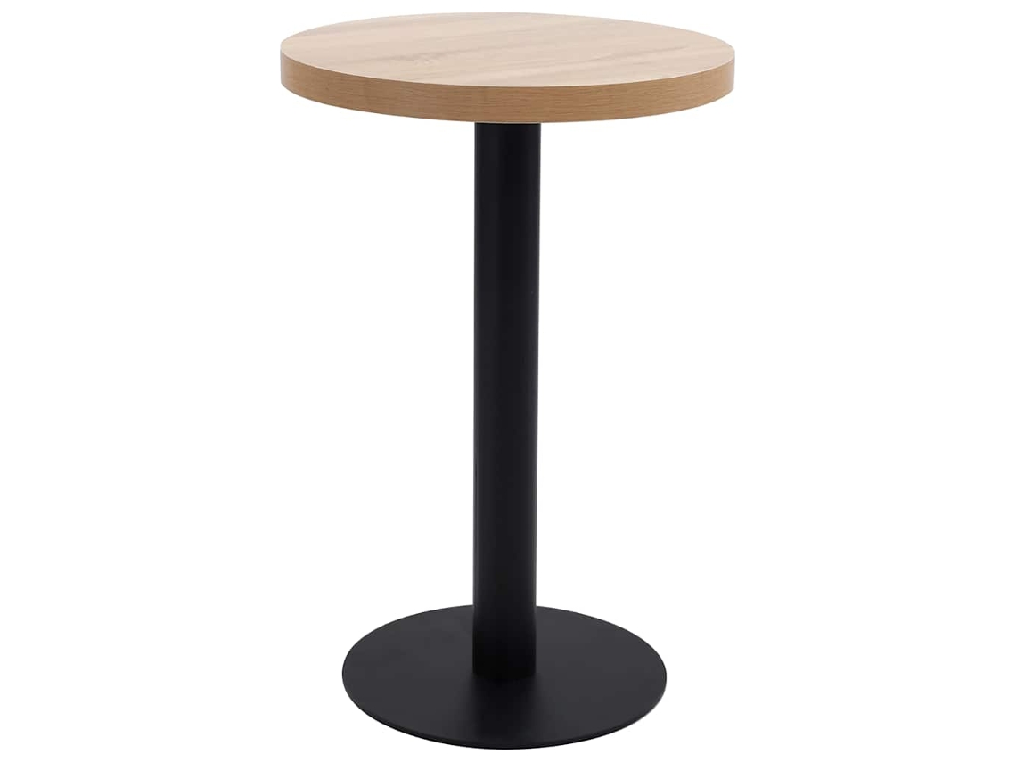 Conjunto 1 Mesa Bistrô Vidaxl Marrom Mdf