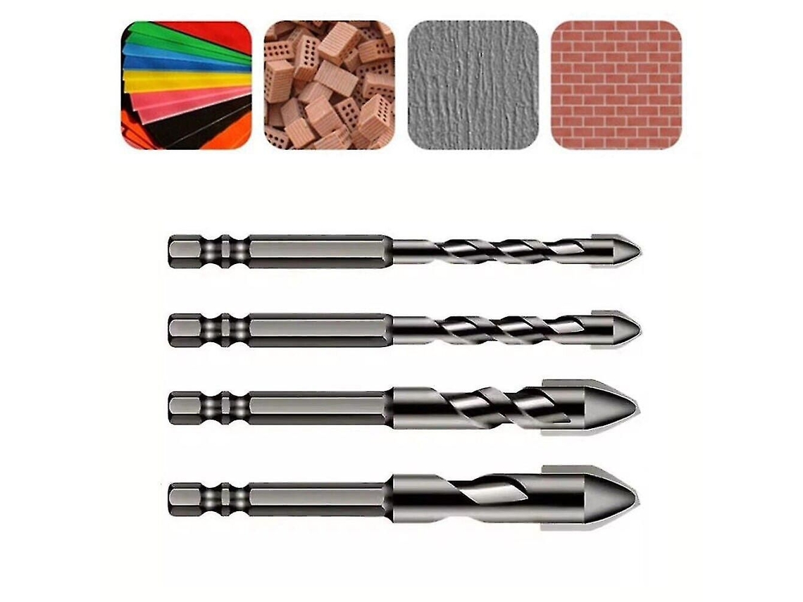Broca Multifuncional De 6-12mm Com Cabeça Excêntrica E Curva Para Perfurar Azulejos