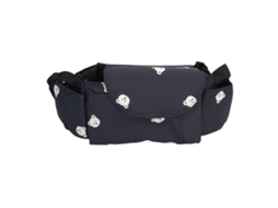 Bolsa Para Carrinho De Bebê Estilo Elegante Portátil Multiusos Grande Capacidade Compartimentos Viagem Preta