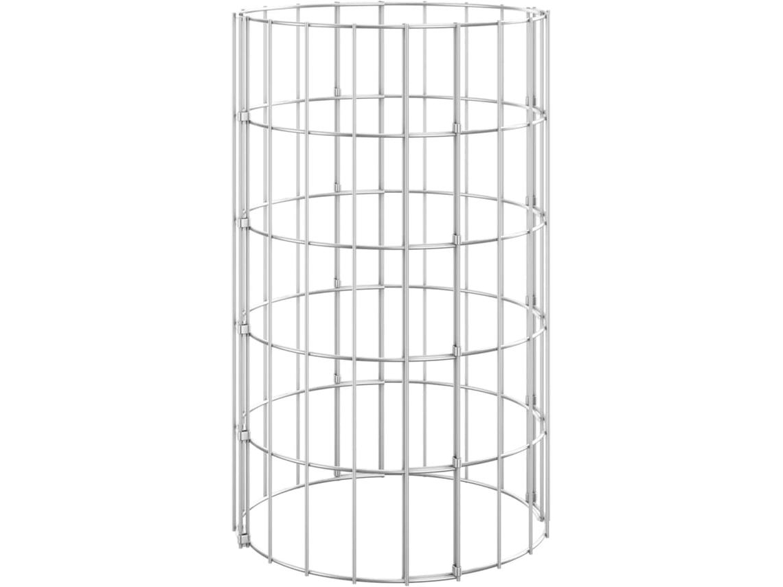 Gabion Pole, Gabion Poles Vidaxl Prateado Aço (ø 30 X 50 Cm)