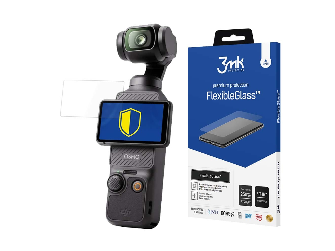 Vidro Flexível 3mk Para Dji Osmo Pocket 3 Vidro Protetor Para Lente Alta