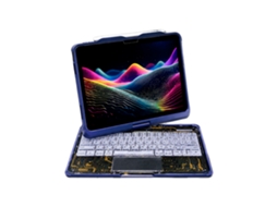 Teclado Mágico Para Ipad Air 4/5 De 10,9 Polegadas, Retroiluminado, Rotativo, Bluetooth 5.3, Azul-escuro
