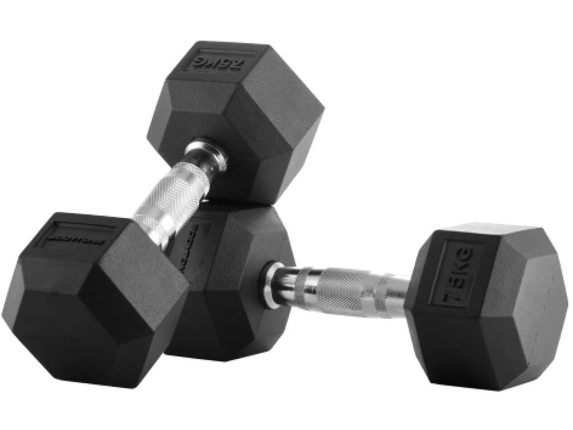 Par de Halteres BODYTONE Borracha (7.5 Kg)