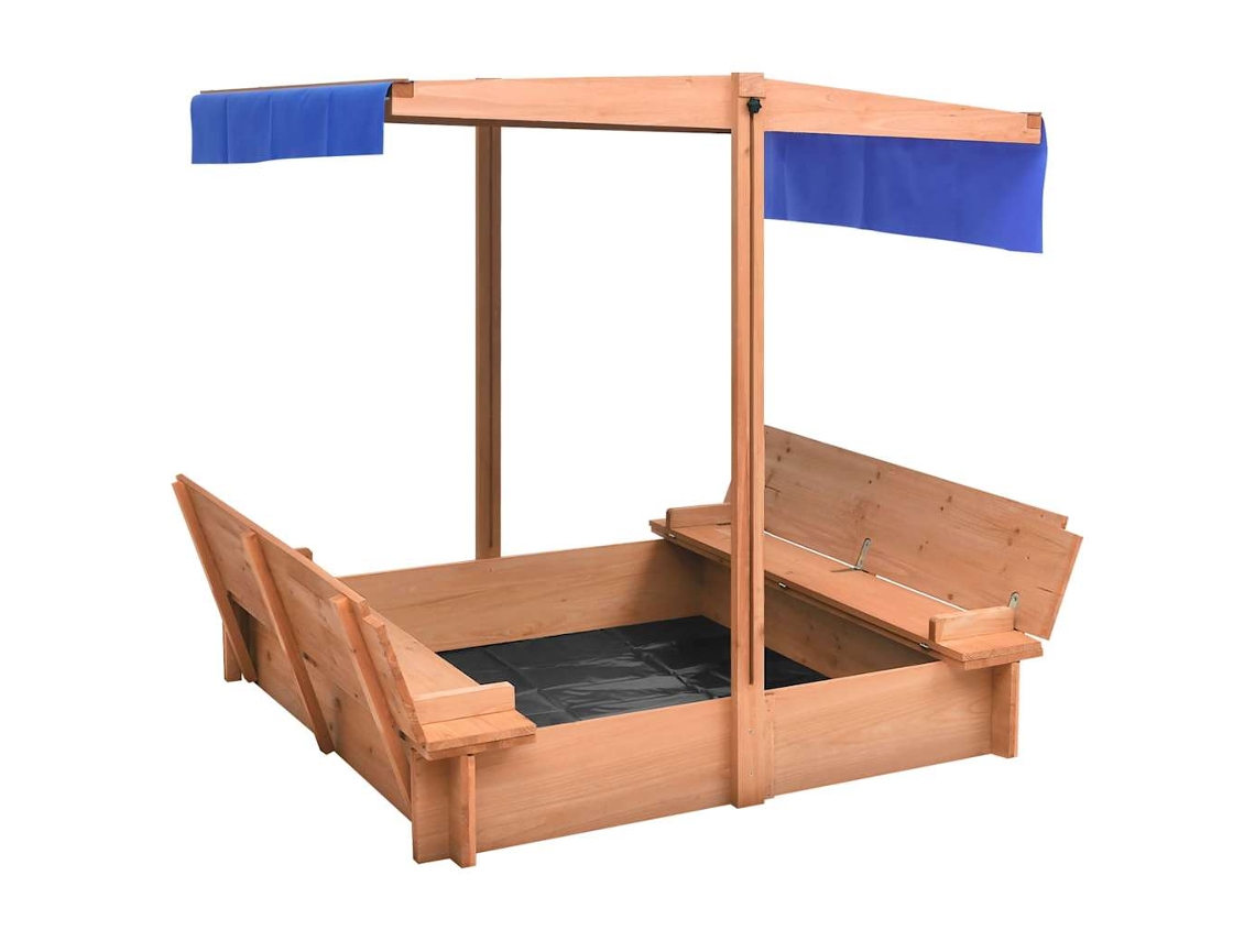 Sandbox, Sandboxes Vidaxl Marrom Madeira
