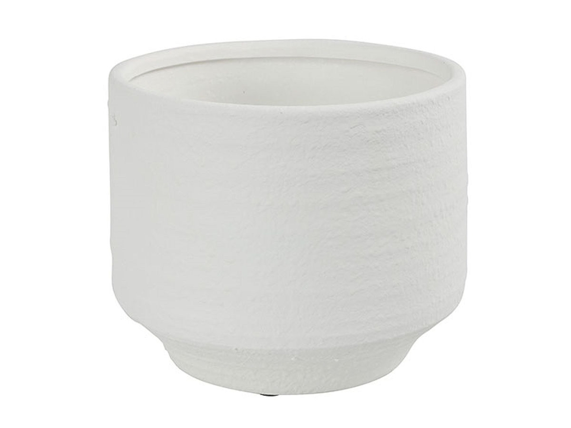 Vaso De Flores Countryfield Em Cerâmica Branca Elegante Vaso Para Plantas De 26 Cm