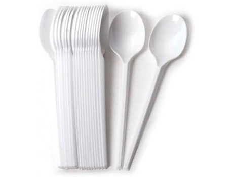 Pacote com 100 copos plásticos reutilizáveis de alta resistência para comemorações, piqueniques e festas.