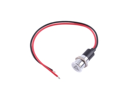 Luz Indicadora Led 12v 14mm Painel De Painel De Bicicleta Carro Barco Luz De Névoa Sinal Vermelho Azul Verde