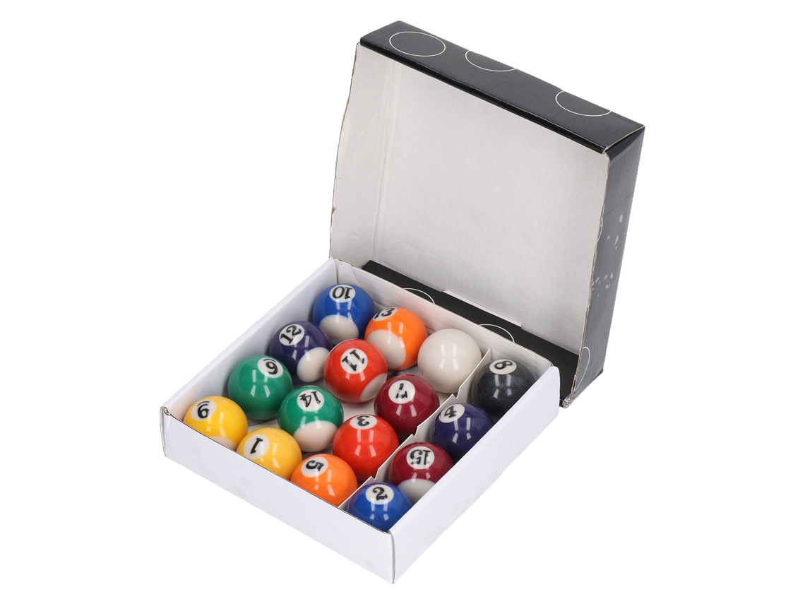 16pcs Bolas De Bilhar Mini 32mm Resina Ecológica Resistente A Impacto Para Crianças Salão De Jogos