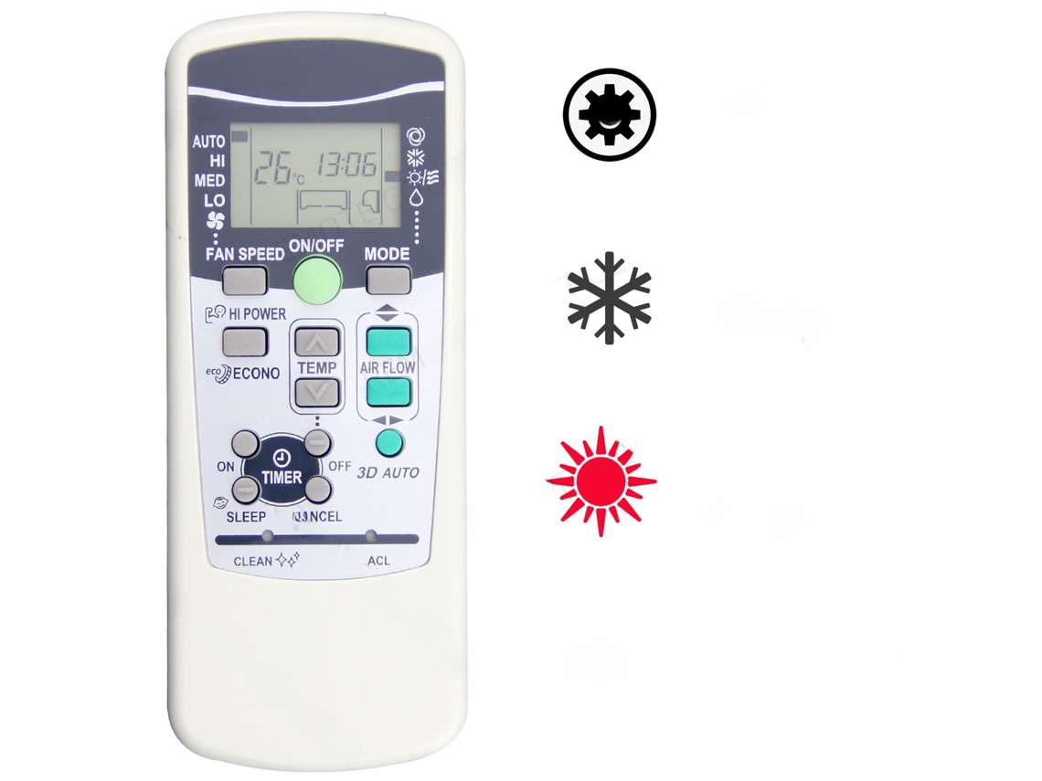 Controle Remoto de Ar Condicionado HENTEN HOME para Mitsubishi Rkx502a001