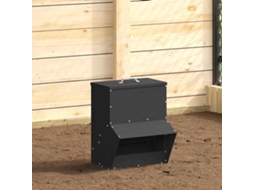 Vidaxl Comedouro Para Galinha Preto 20 X 25 X 35 Cm