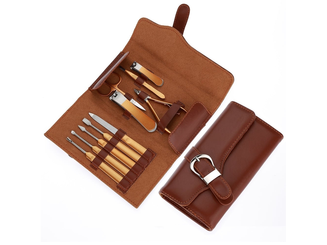Lurelia Conjunto De Cuidados De Unhas 10 Peças, Para Unhas Grossas, Com Estojo, Para Cuidados Pessoais