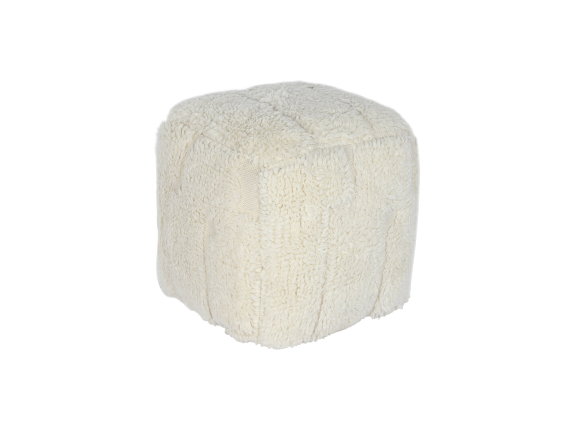 Apoio para os Pés em Lã e Algodão com Textura ALEXANDRA HOUSE LIVING (45x45x45cm)