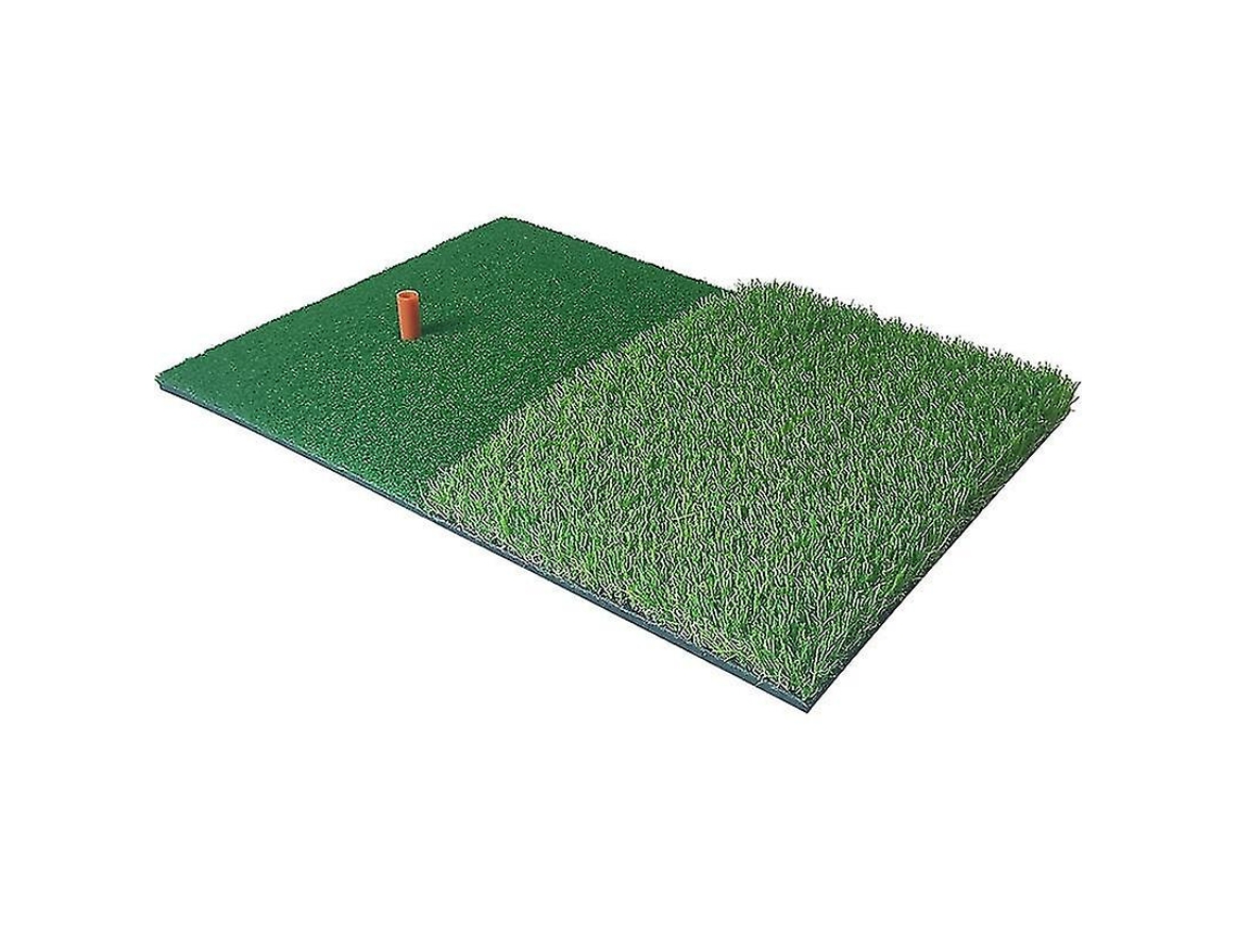 Tapete de golfe de grama artificial Rebe em nylon com pinos de borracha duráveis para uso em jardins e áreas externas, 40x60cm