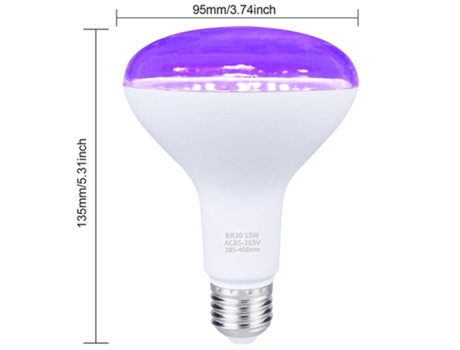 Lâmpadas Negras MMINGY 385-400Nm 15W E27 UV Blacklights