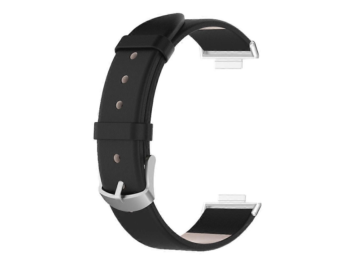 Pulseira De Couro Para Relógio Inteligente, Peça De Reposição Ajustável, Confortável, Preta Para Relógio Fit2 Olysi Shop
