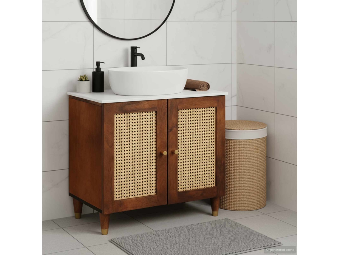 Vidaxl Armário De Lava-louça Castanho 62 X 33 X 58 Cm