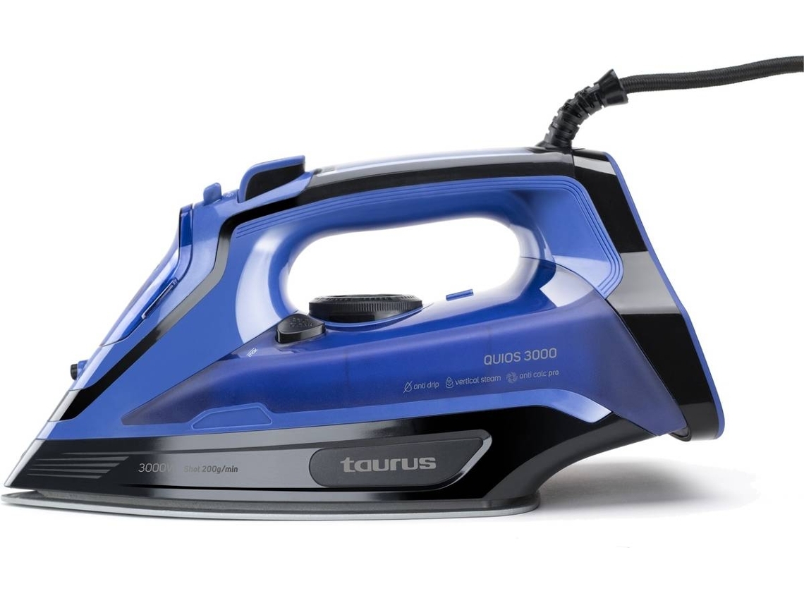 Ferro a Vapor TAURUS Quios 3000 (Outlet Grade A - Jato vapor: 200 g/min - Base: Cerâmica)