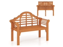 Banco de Madeira Dobrável para Exterior Madeira de Acácia 123x54x96 Cm | NORTHIX