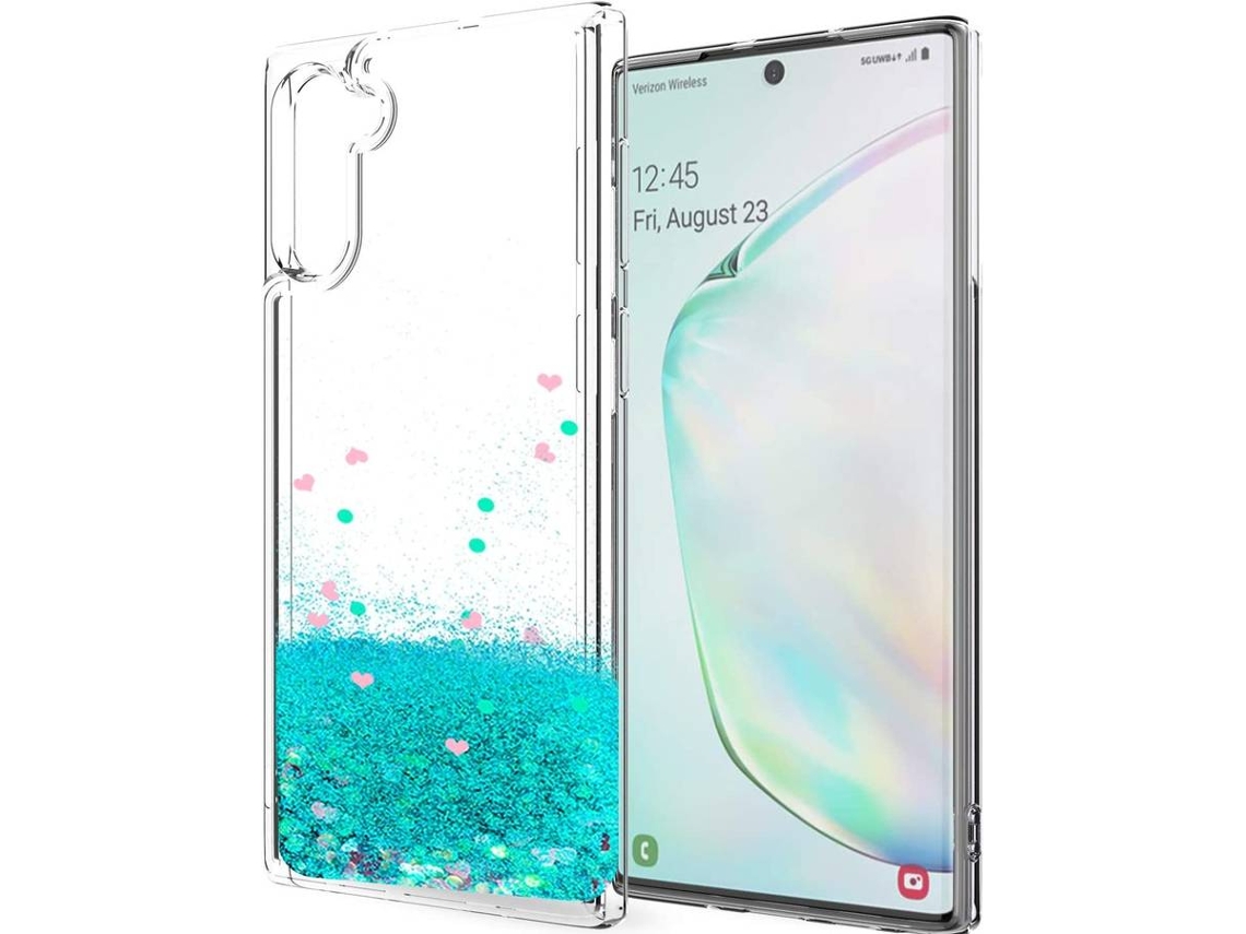 Capa Samsung Galaxy Note 10 HONGWE. Purpurina Verde