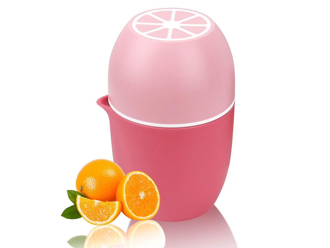 Espremedor De Limão Lechin: Frutas Cítricas Exclusivo Em Formato, Com Duas Opções De Prensagem Para Diferentes Frutas(rosa)