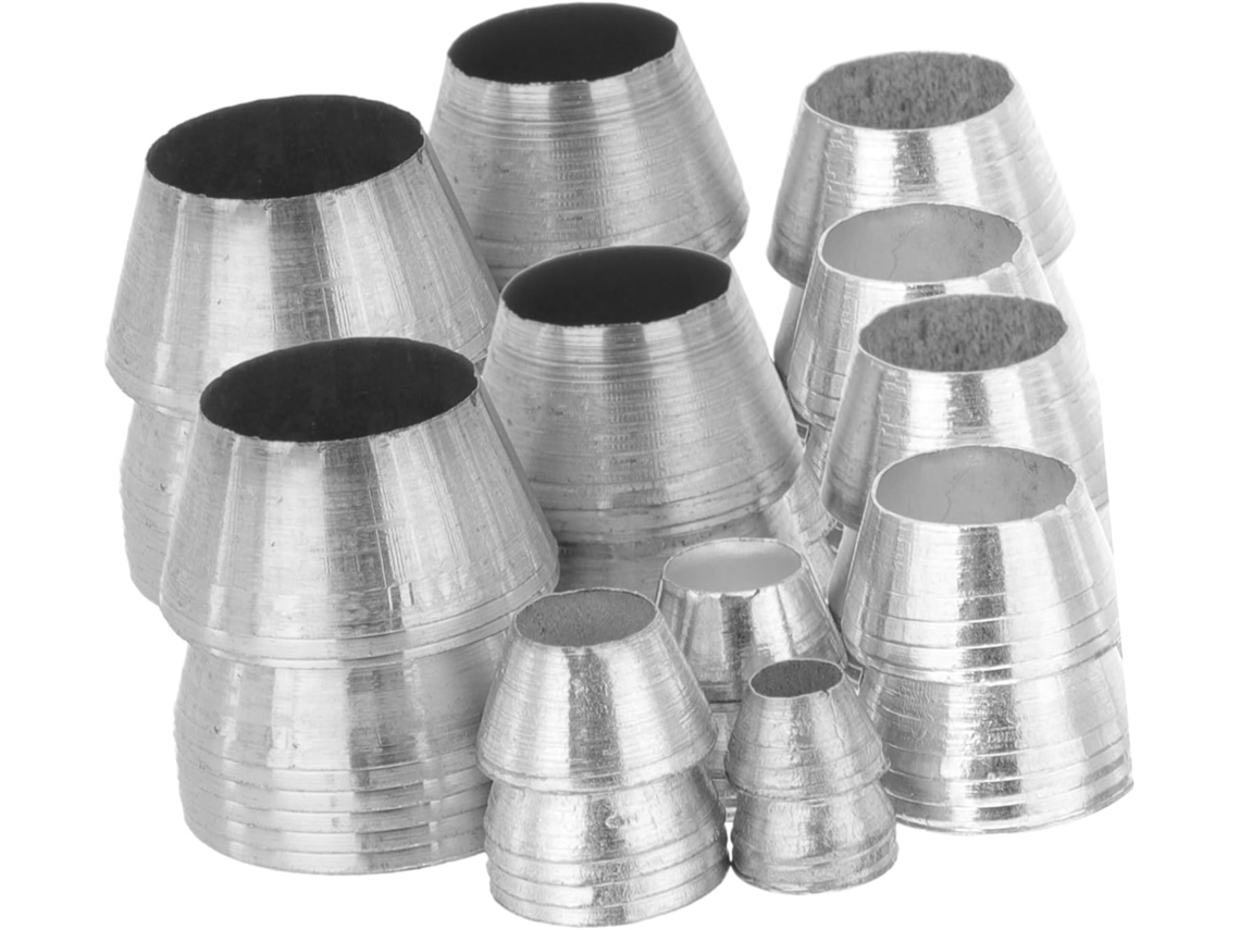Cunhas De Metal Para Cabo Martelo (14 Unidades), Ferro Prateado,
