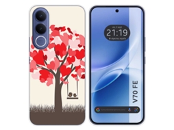 Capa Tumundosmartphone De Silicone Para Vivo V70 Fe Com Estampa De Pássaro