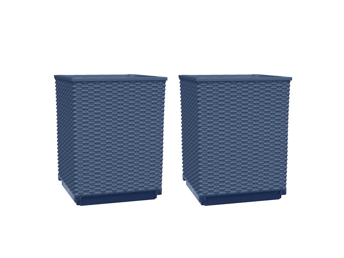 Planter, Planters Vidaxl Cinzeto Polipropileno (n/a)