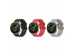 Pulseira de couro sintético para Samsung Galaxy Watch 9 40/44 mm (3 núcleos)